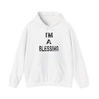 Unisex Heavy Blend™ Hooded Sweatshirt - "I'm A Blessing" Inspirational Hoodie
