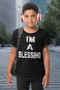 I'm A Blessing Kids Softstyle Tee - Comfortable & Fun Daily Wear