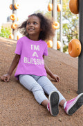 I'm a Blessing Kids Heavy Cotton Tee – Comfortable and Stylish for Everyday Adventures