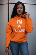 I'm a Blessing Cozy Unisex Heavy Blend™ Hooded Sweatshirt - Perfect for Everyday Comfort and Relaxation